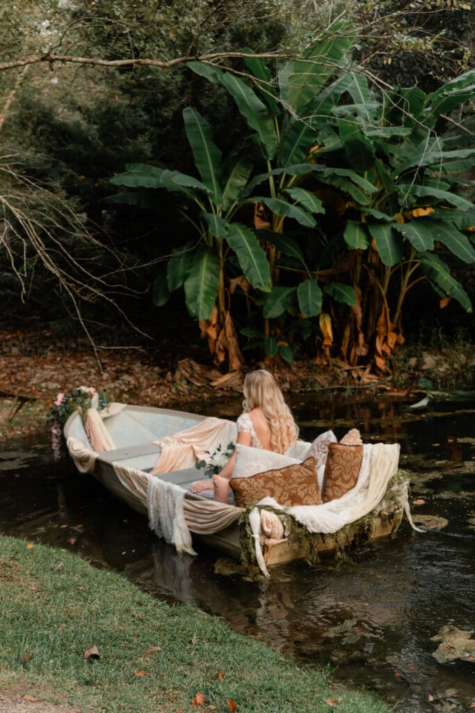 boat bridal shoot
